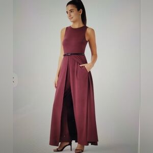 NWT HALARA Breezeful One-piece Jumpsuit. Burgundy Color Sx Xl